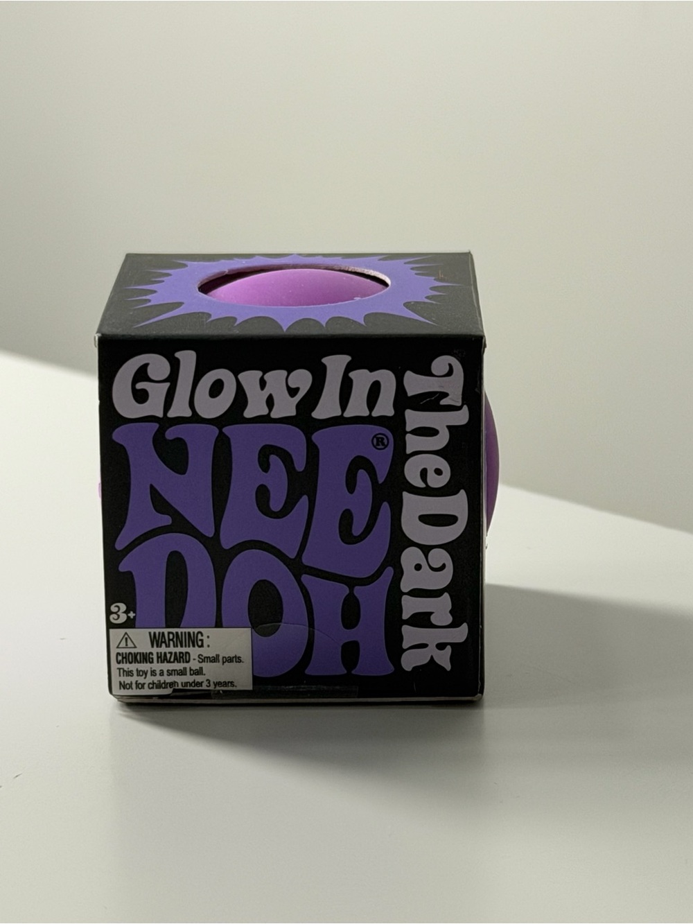 Teenie Needoh Glow In The Dark Stress Ball - Purple